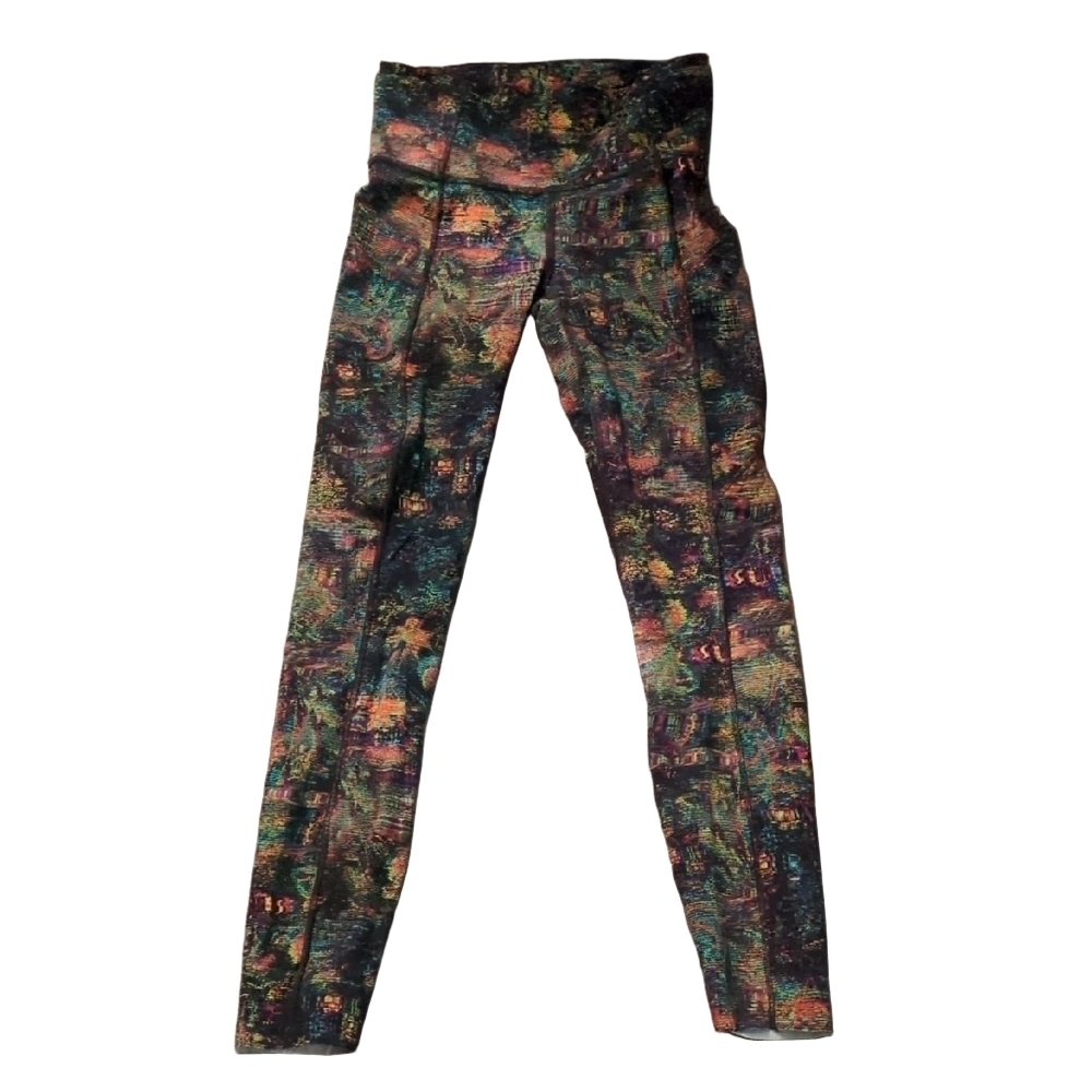 Lululemon Fast and Free Tight 25" Glitch Tapestry Starlight Size 2